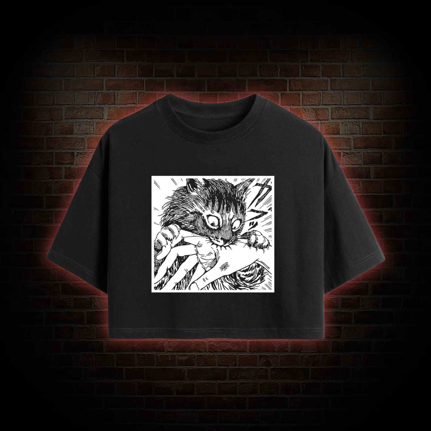 Tomie Cat Diary Anime Horror Crop Top