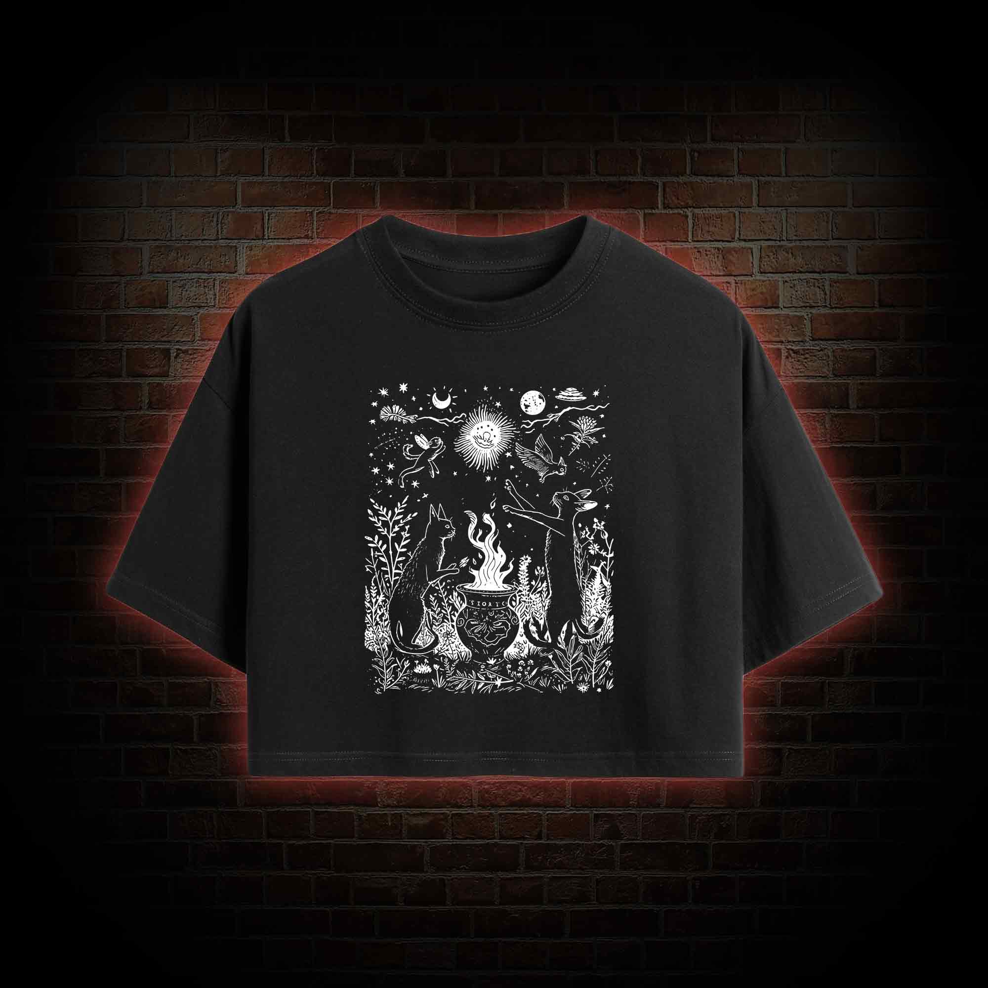 Celestial Cat Crop Top