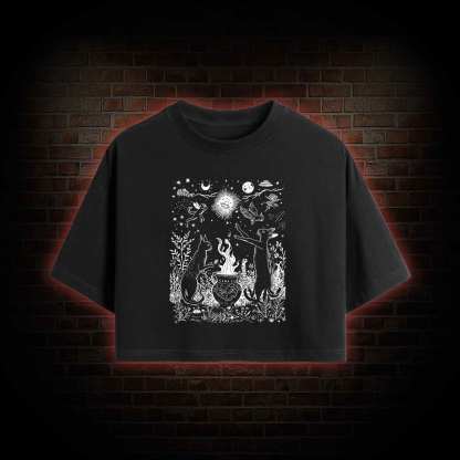 Celestial Cat Crop Top