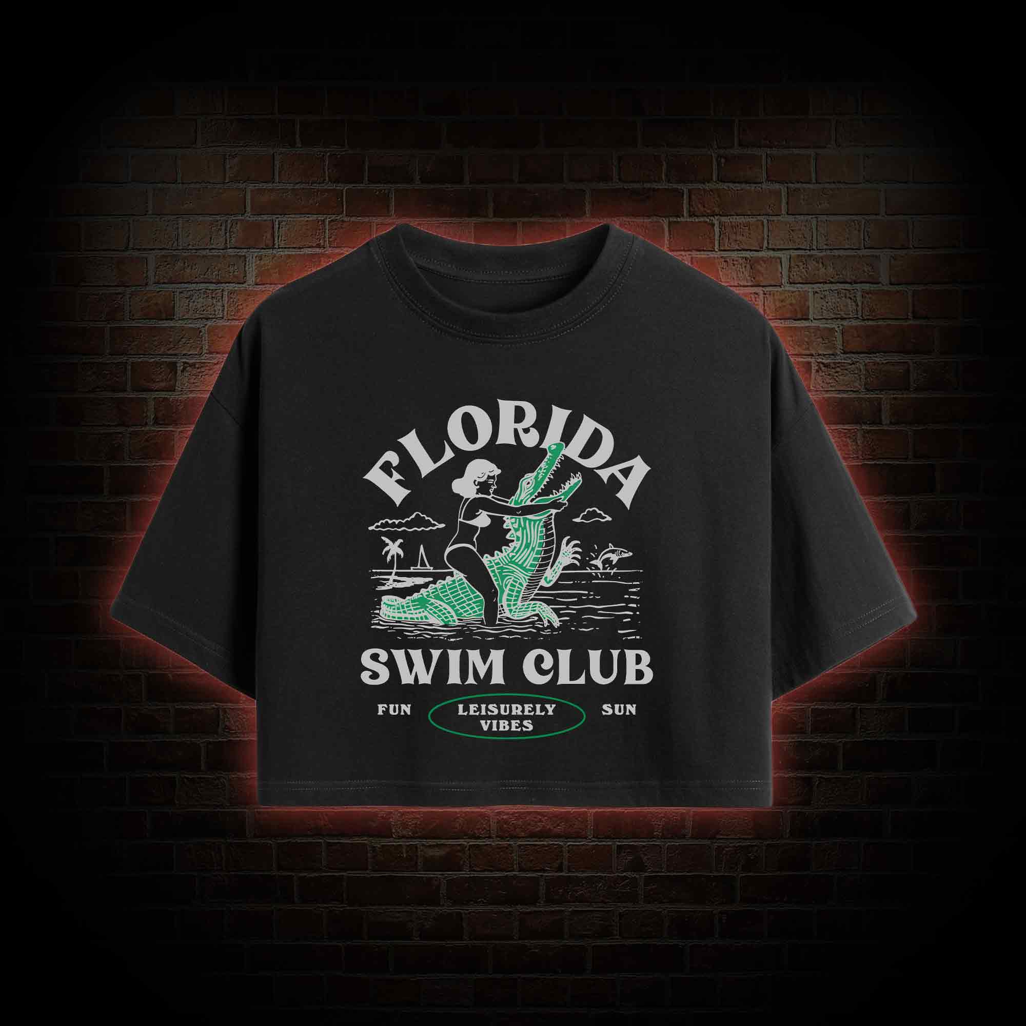 Florida Swim Club Crop Top