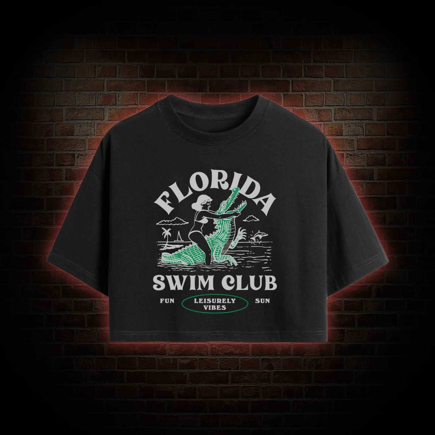 Florida Swim Club Crop Top