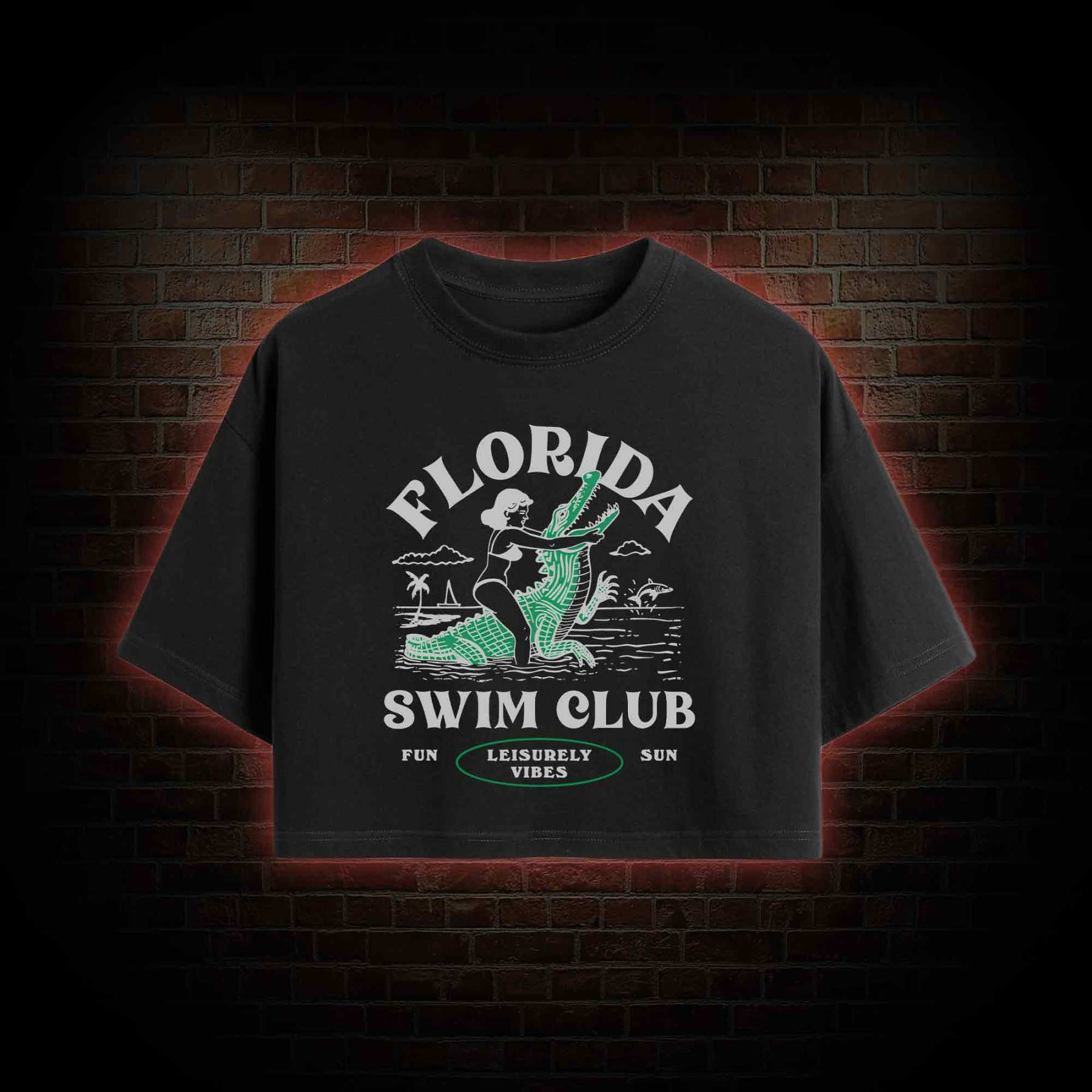 Florida Swim Club Crop Top