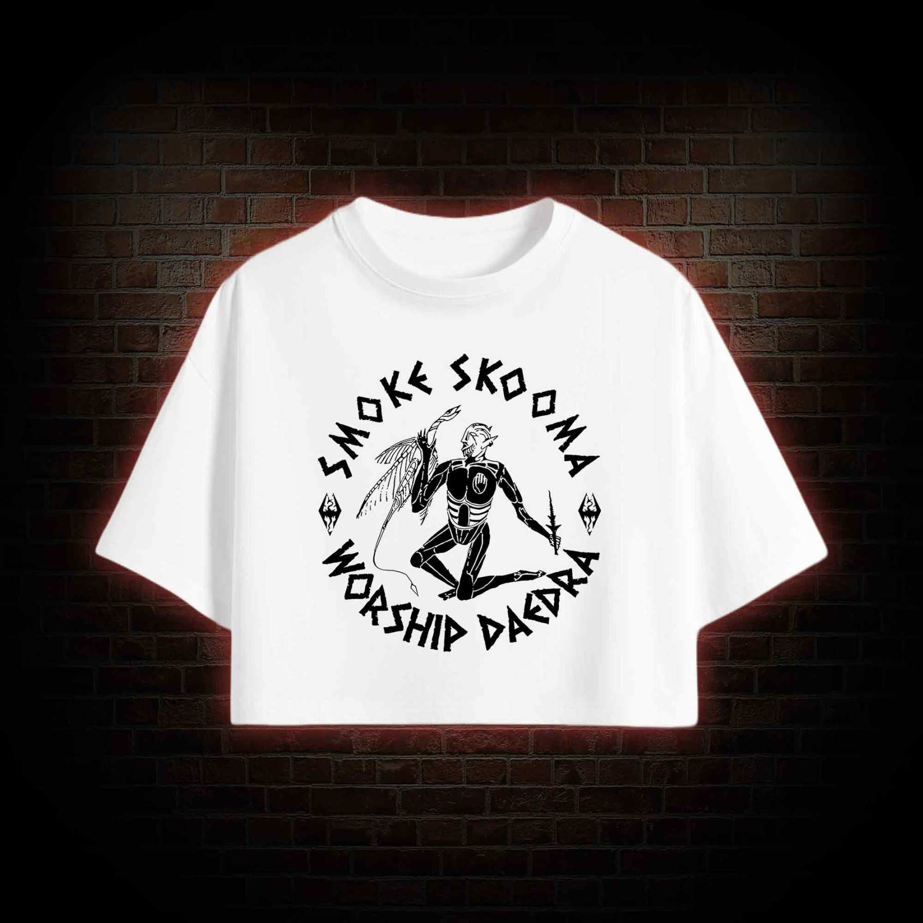 Smoke Skooma Worship Daedra Crop Top