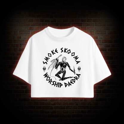 Smoke Skooma Worship Daedra Crop Top