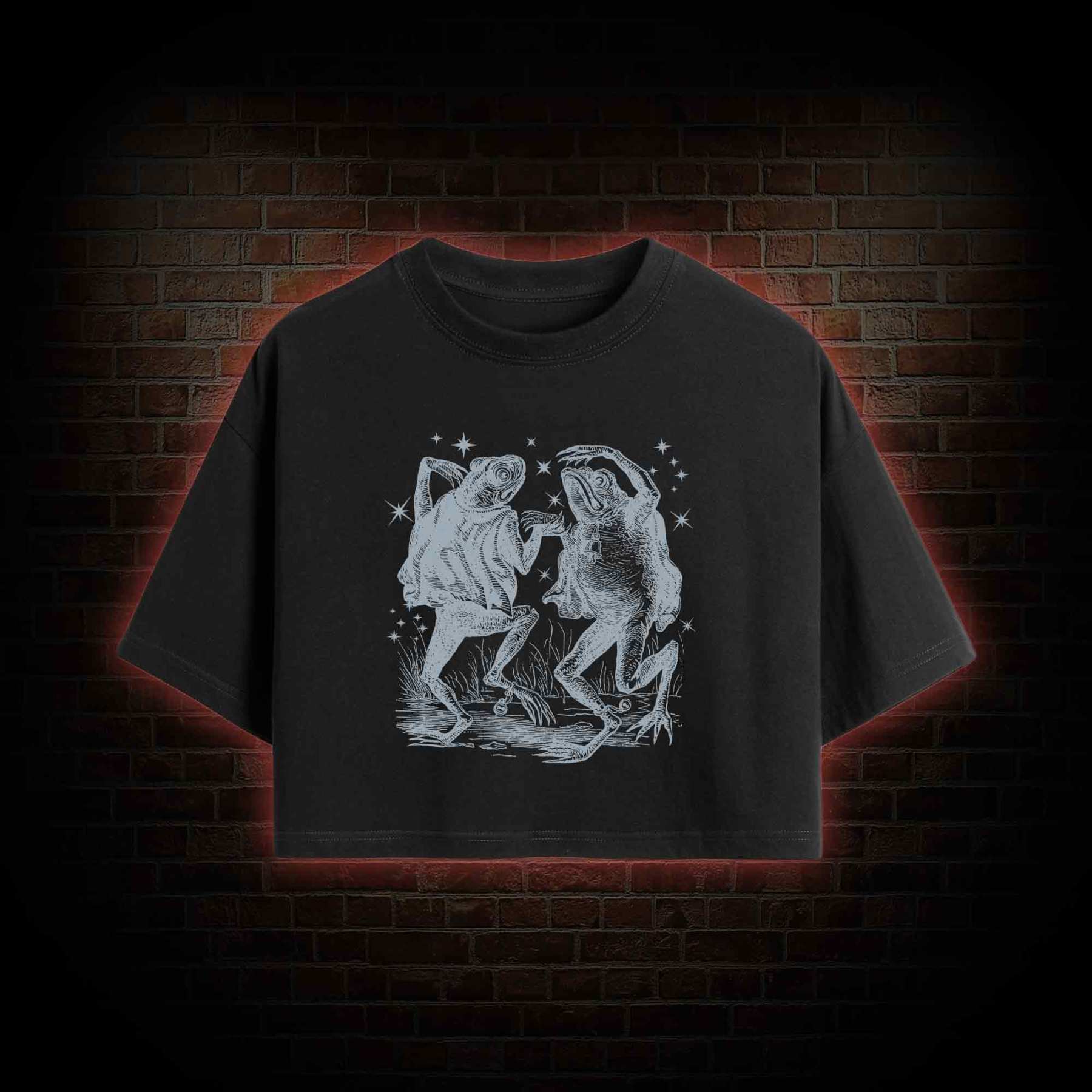 Dancing Frogs Crop Top