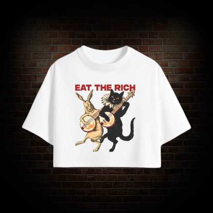 Eat The Rich Crop Top