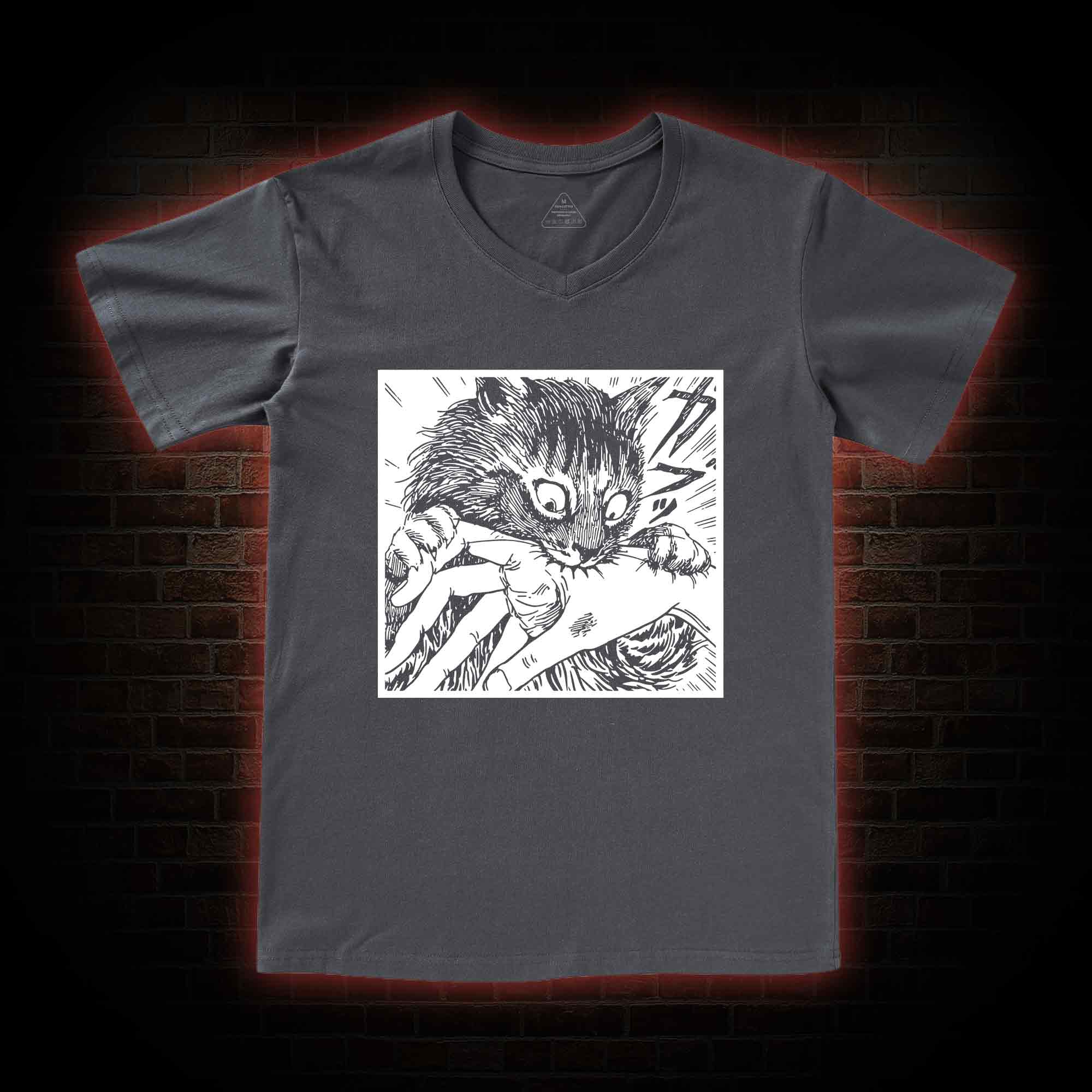 Tomie Cat Diary Anime Horror V-Neck Classic T-Shirt