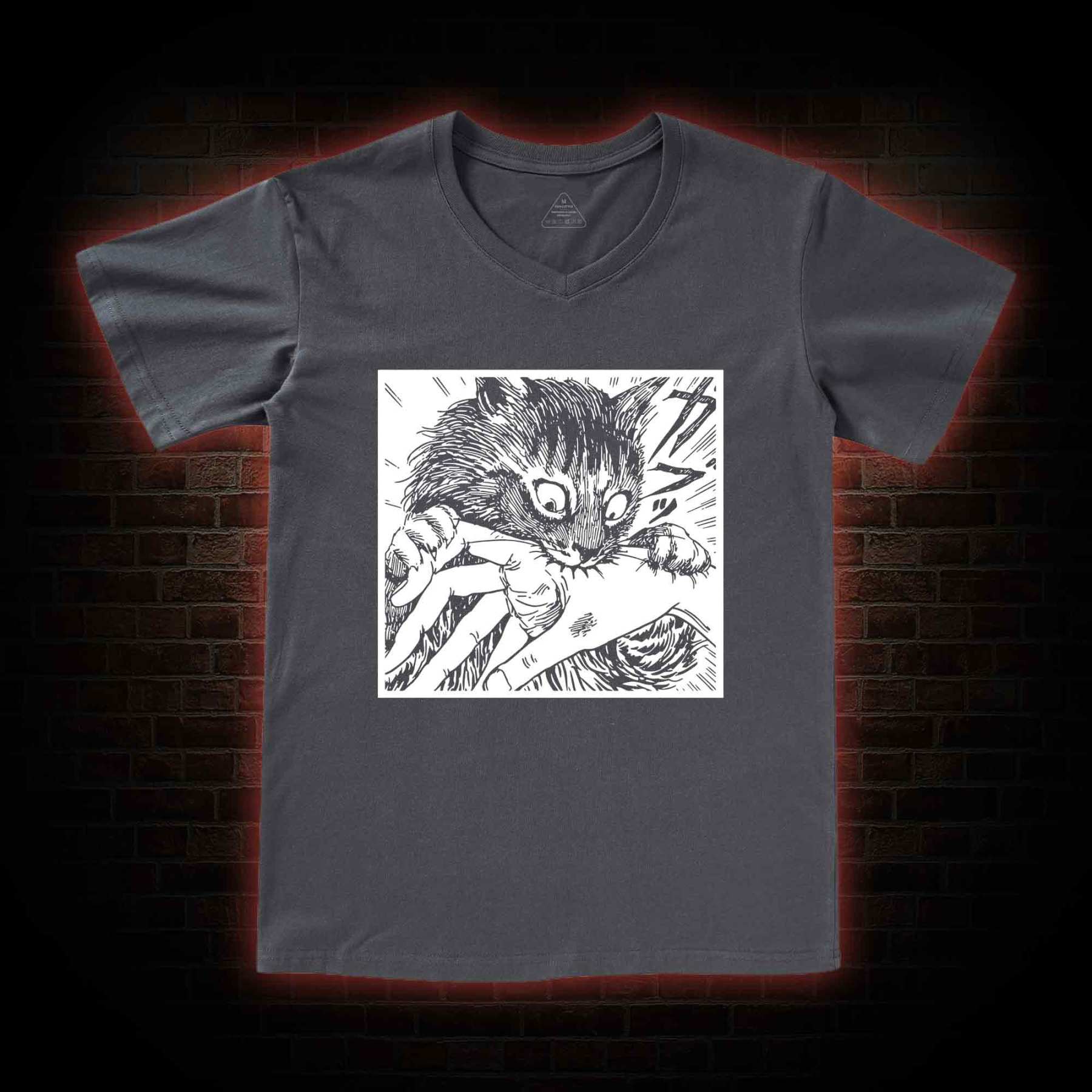 Tomie Cat Diary Anime Horror V-Neck Classic T-Shirt
