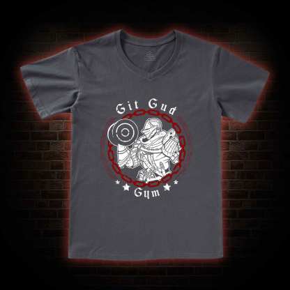 Git Gud Gym V-Neck Classic T-Shirt