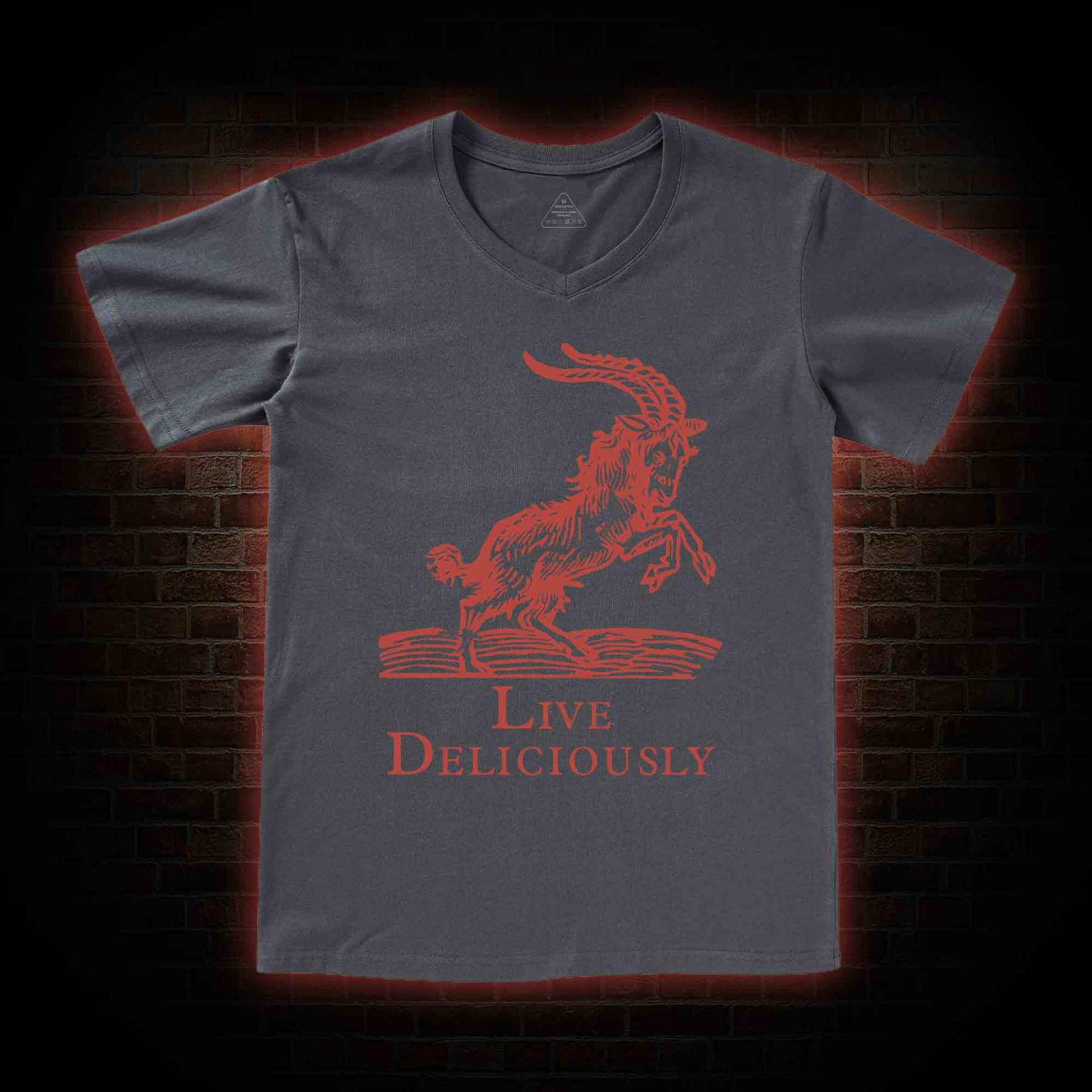 Live Deliciously V-Neck Classic T-Shirt