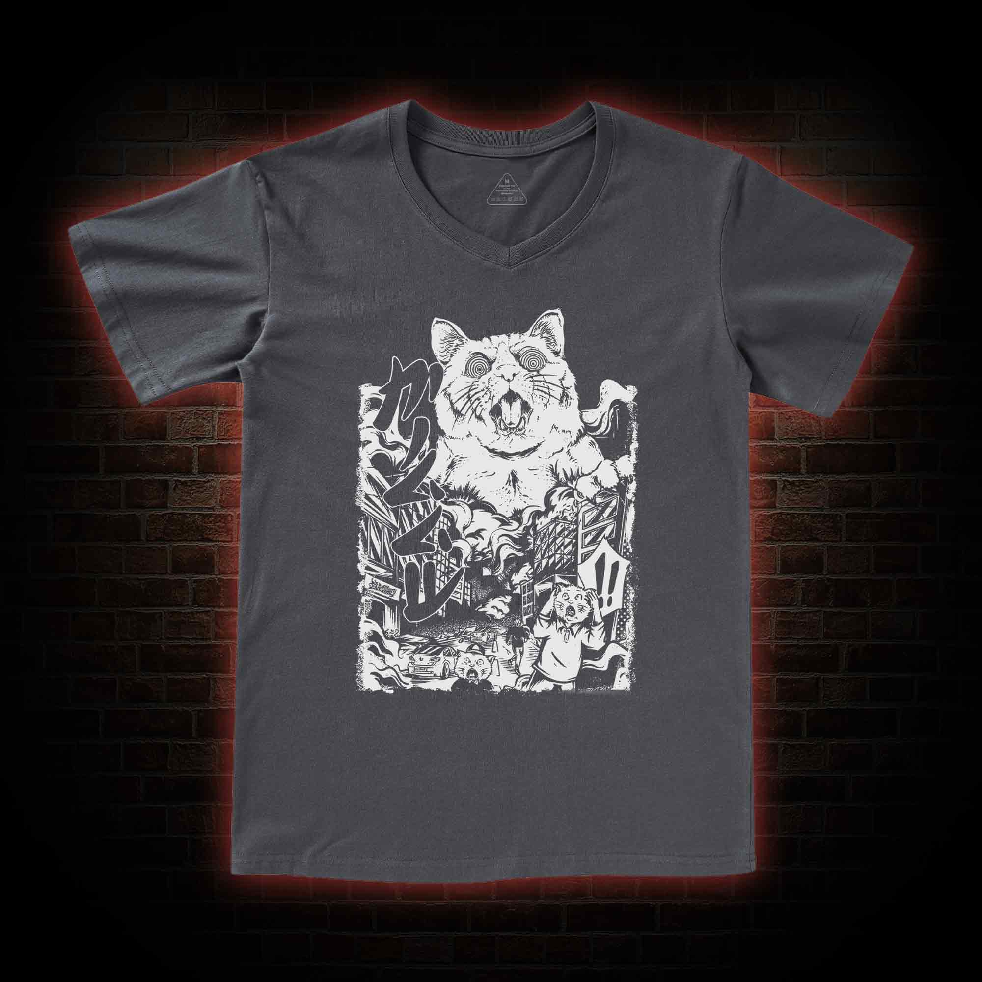 Monster Cat V-Neck Classic T-Shirt