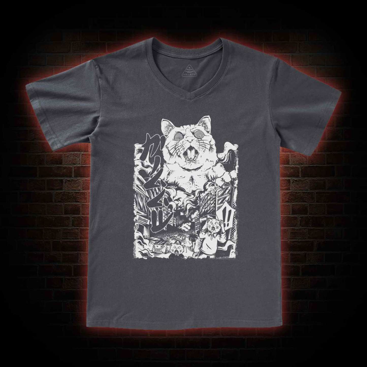 Monster Cat V-Neck Classic T-Shirt