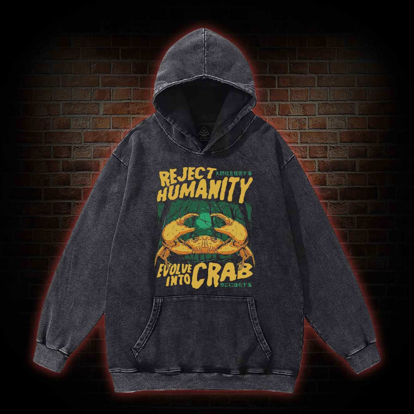 Reject Humanity Crab Washed Hoodie
