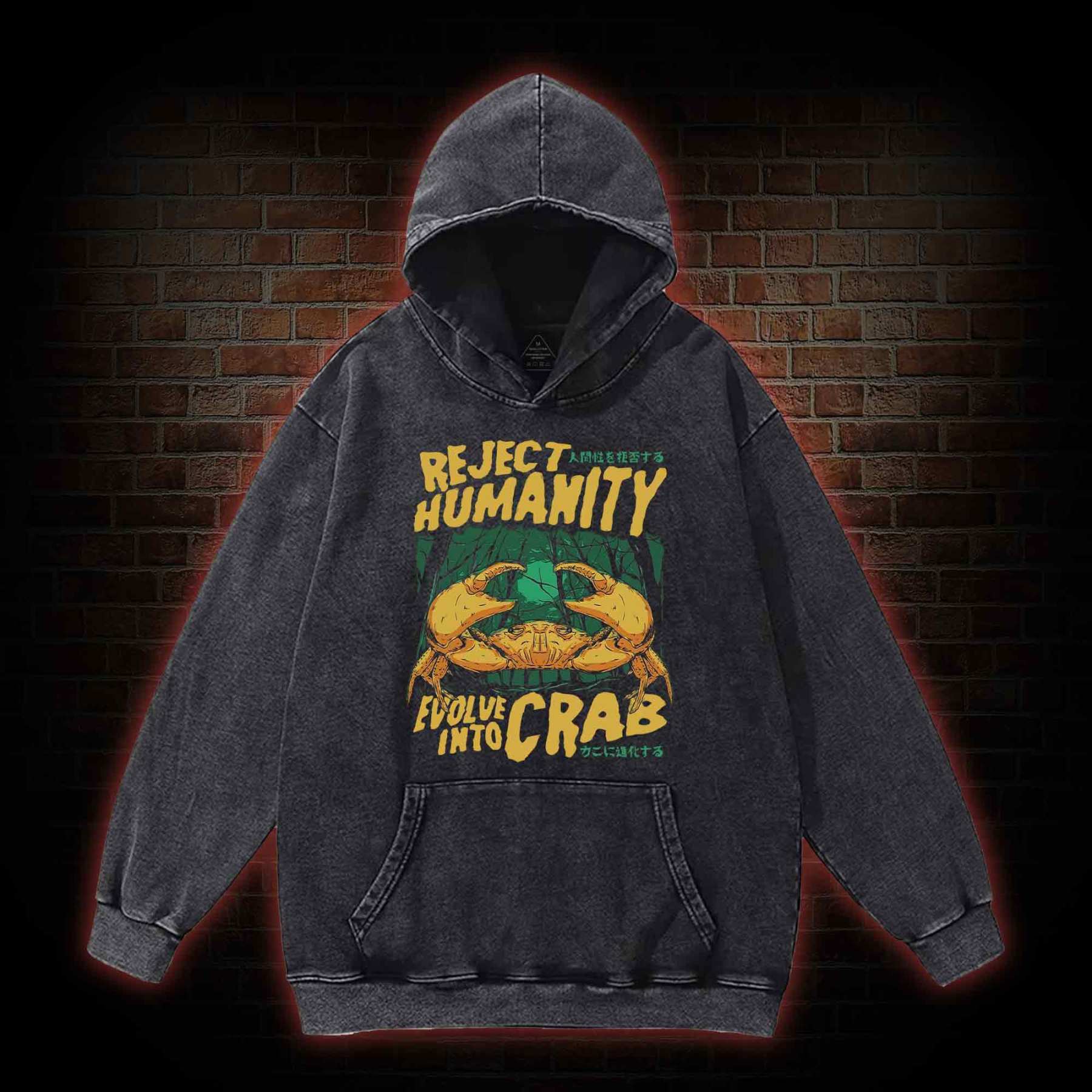 Reject Humanity Crab Washed Hoodie