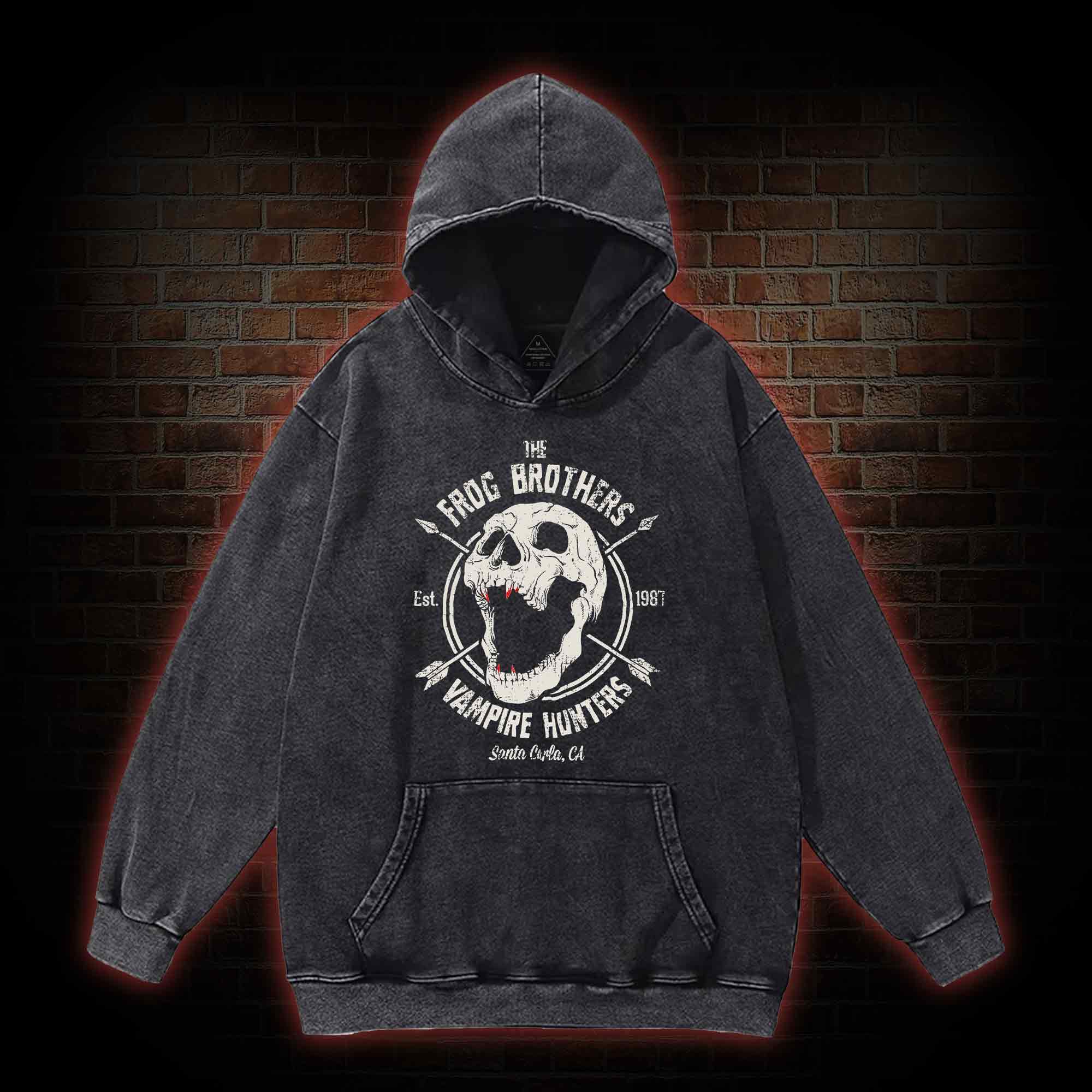 Vampire Hunters Washed Hoodie