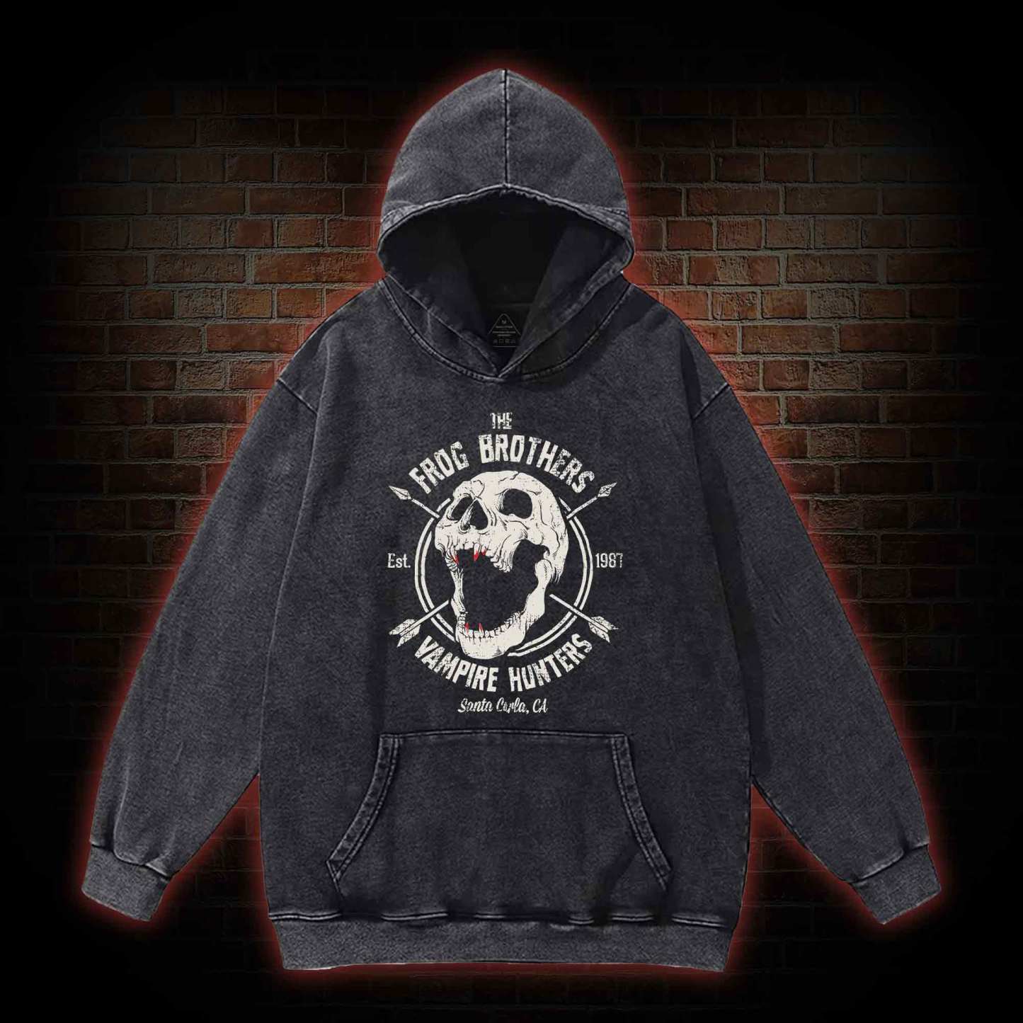 Vampire Hunters Washed Hoodie
