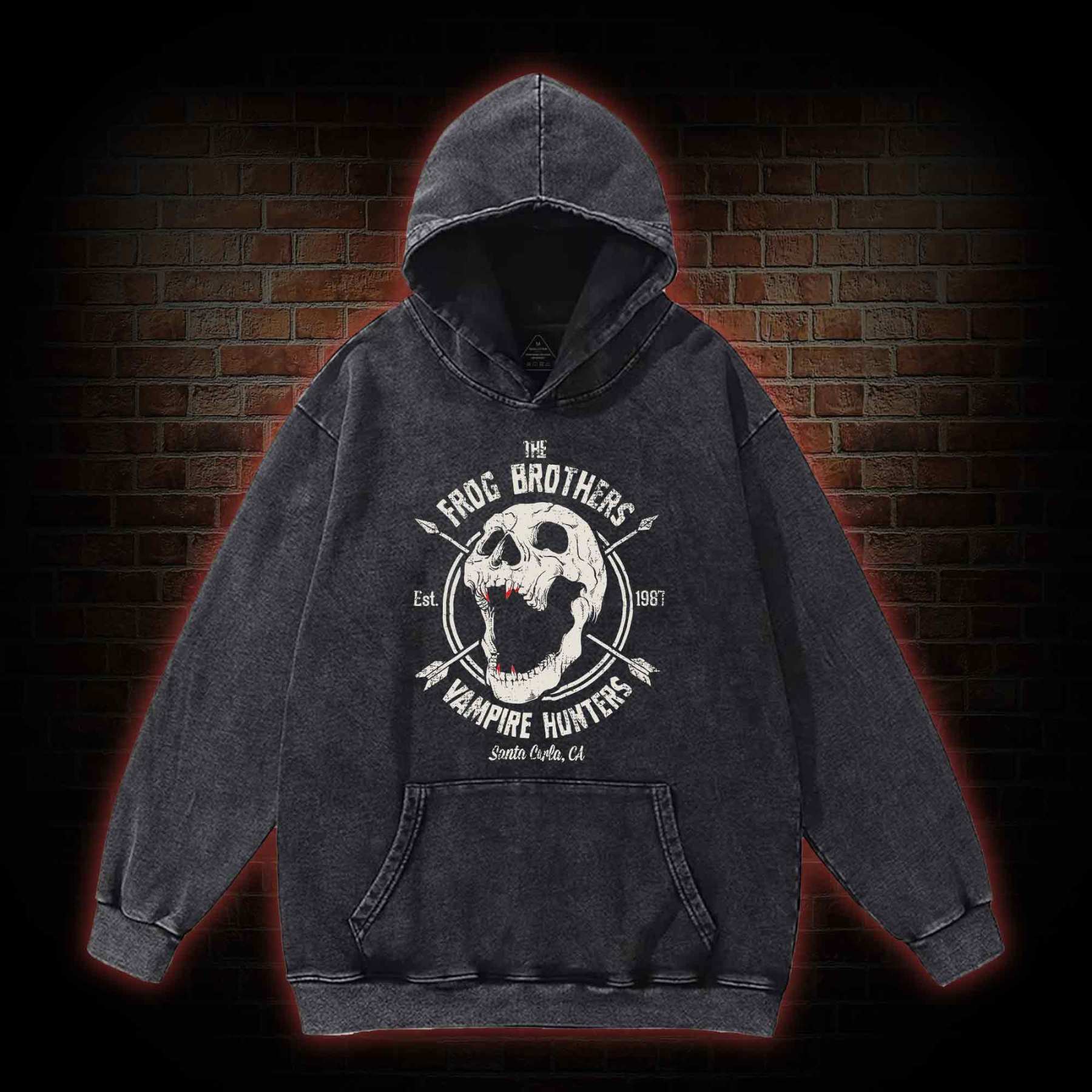 Vampire Hunters Washed Hoodie