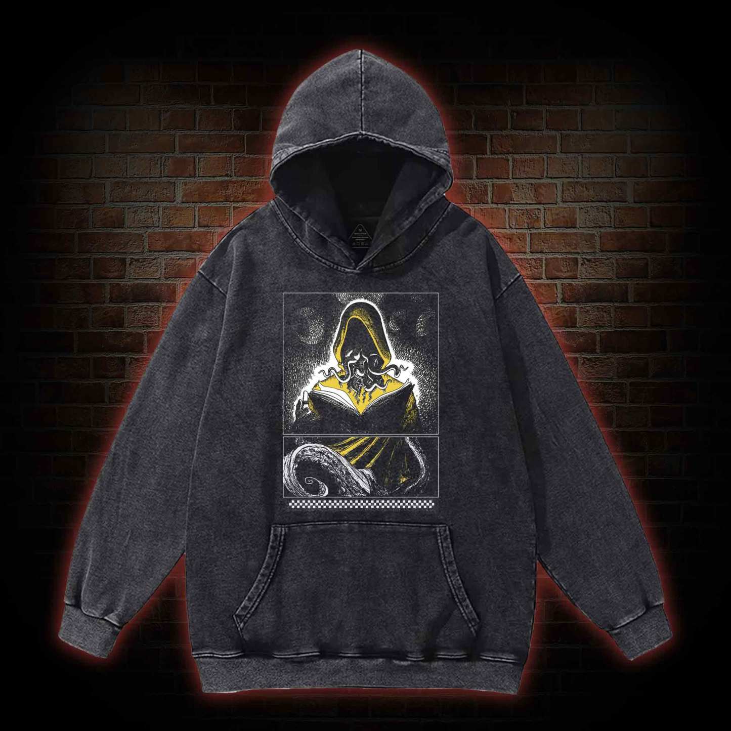 Yellow Sign Washed Hoodie