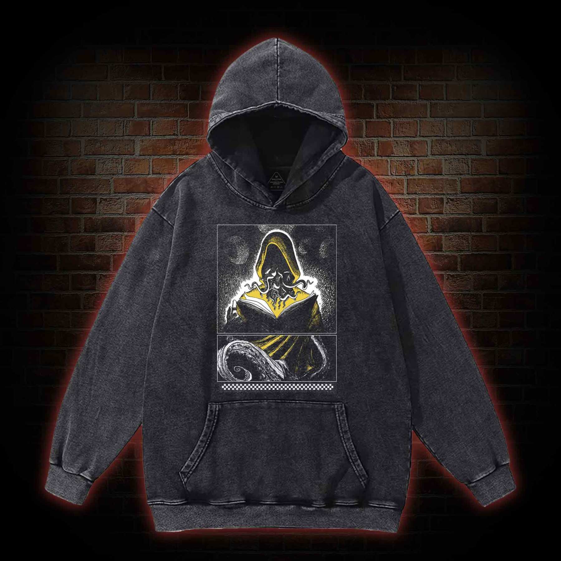 Yellow Sign Washed Hoodie