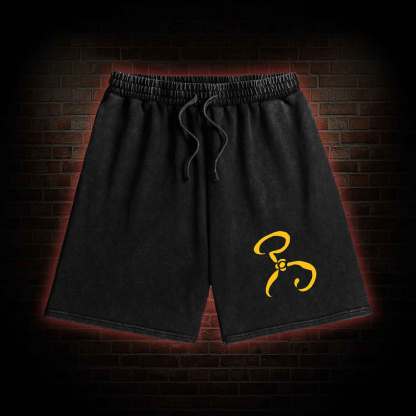 The King in Yellow Washed Shorts