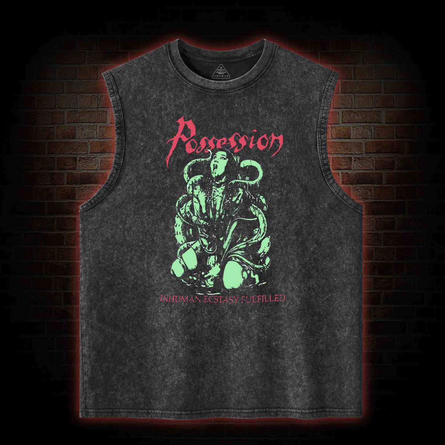 Inhuman Ecstasy Fulfilled Washed Tank Top