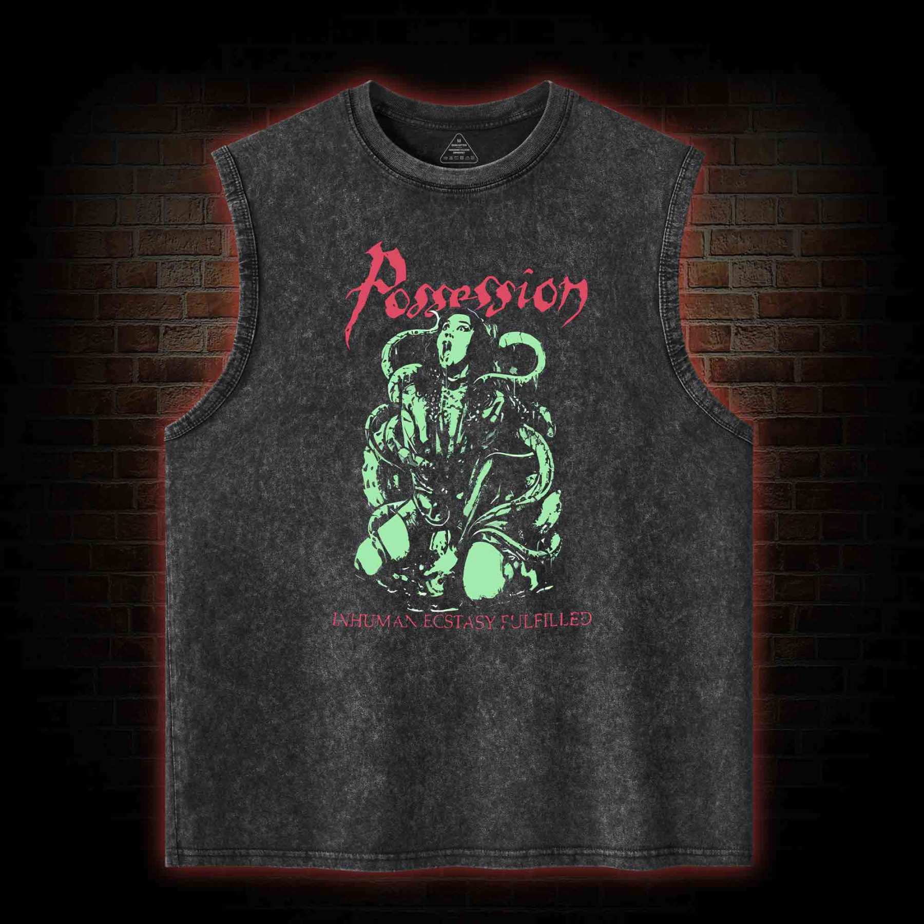 Inhuman Ecstasy Fulfilled Washed Tank Top