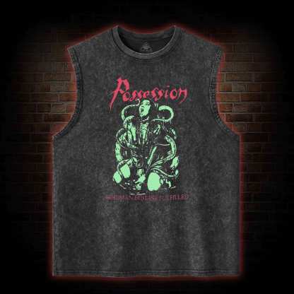 Inhuman Ecstasy Fulfilled Washed Tank Top