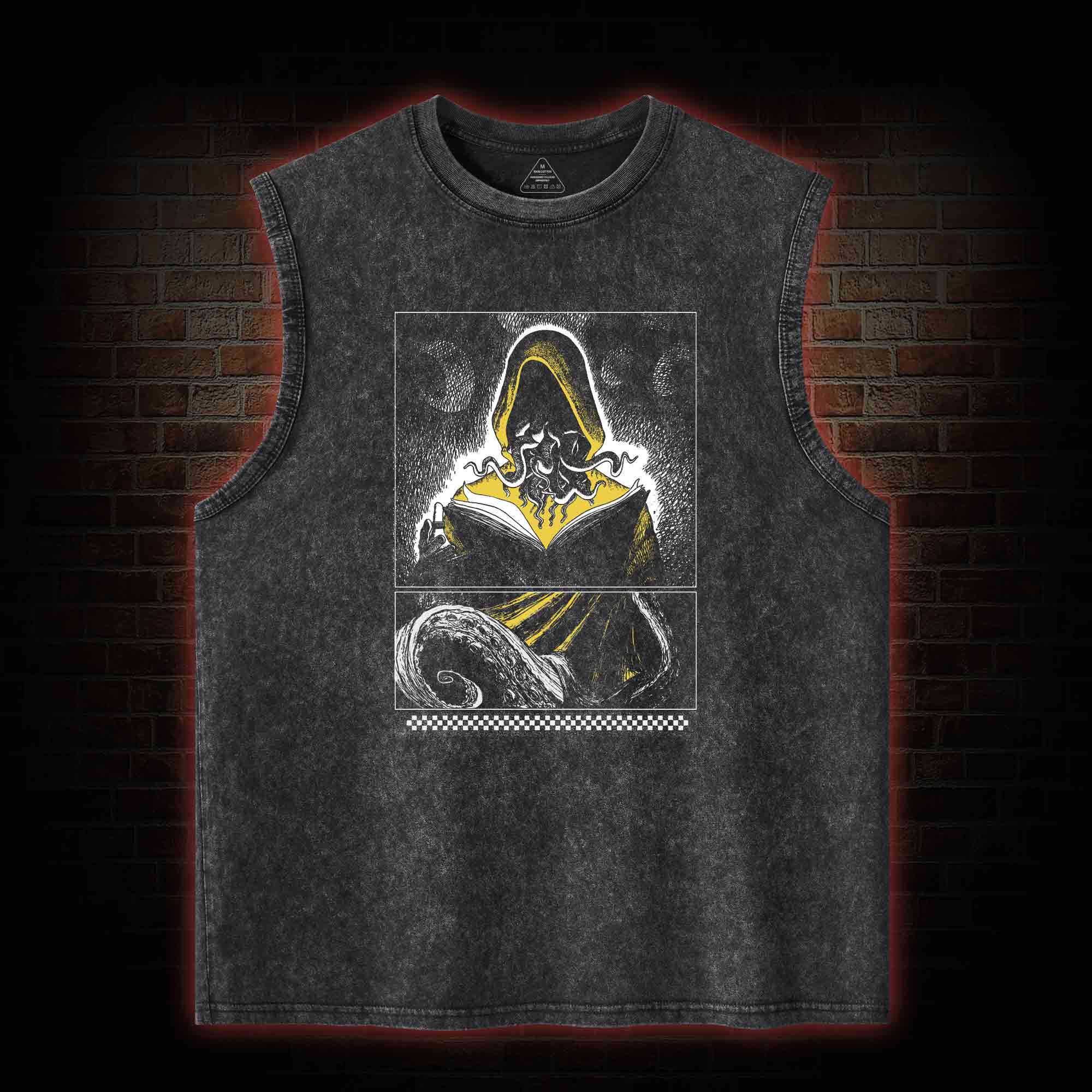 Yellow Sign Washed Tank Top