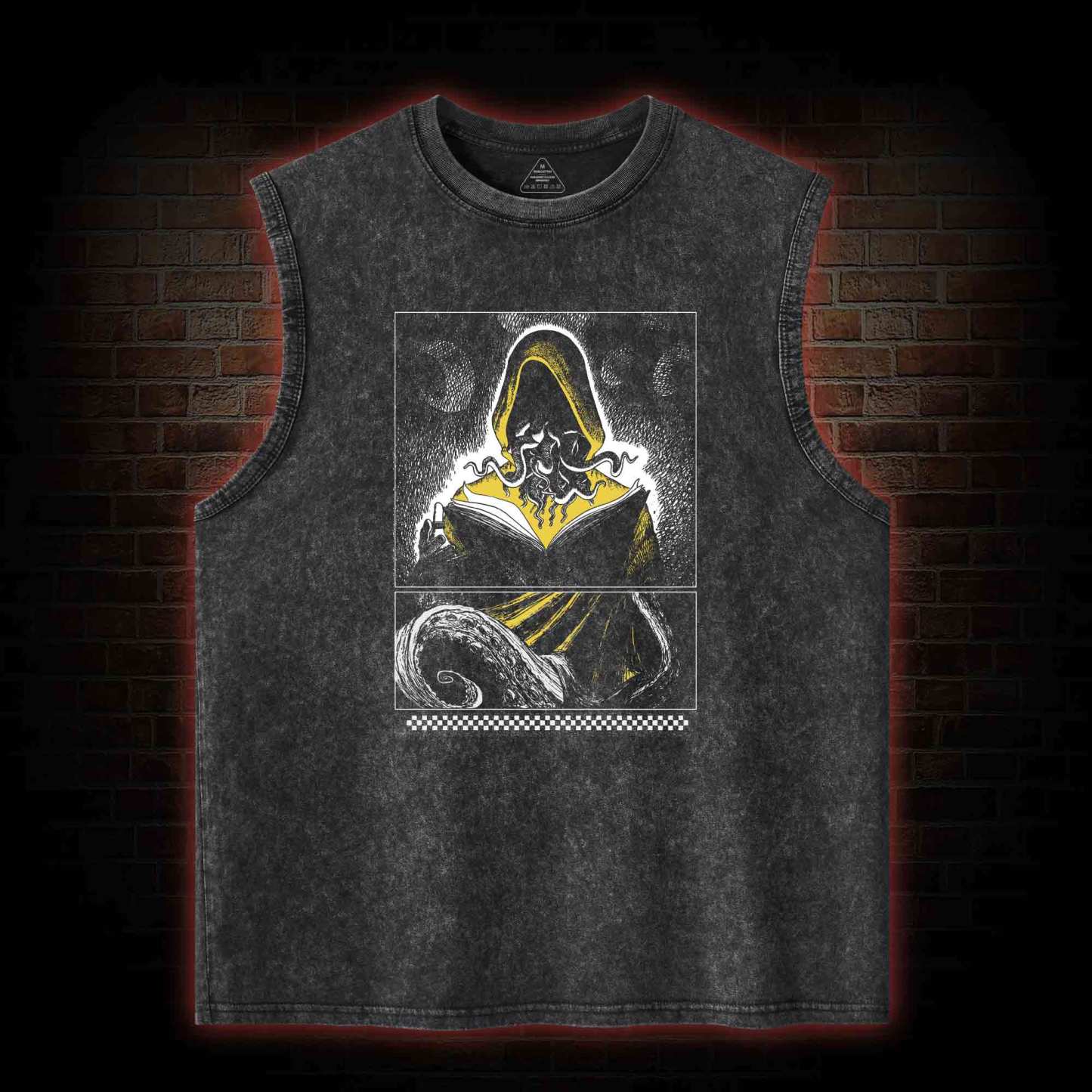 Yellow Sign Washed Tank Top