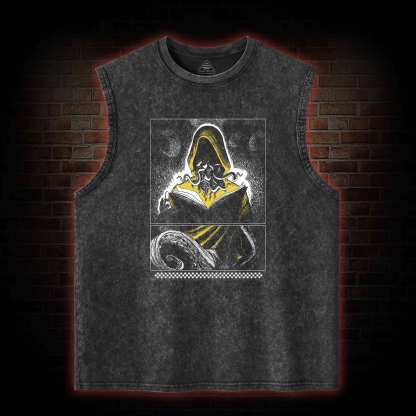 Yellow Sign Washed Tank Top