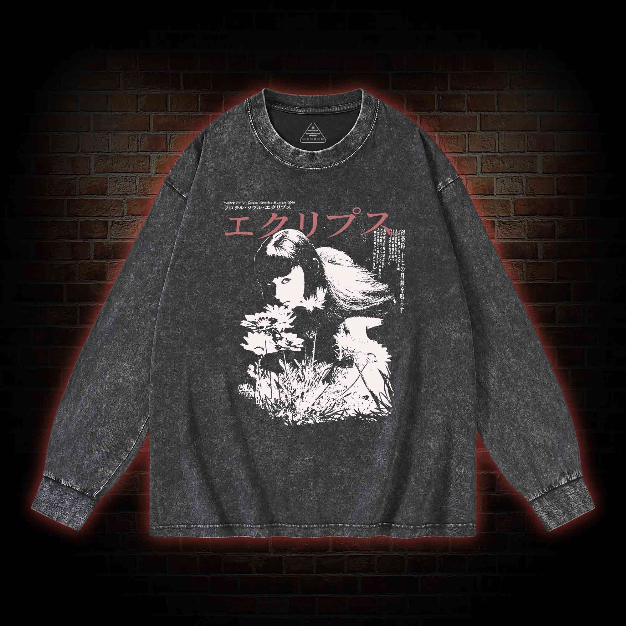 Weird Girl Washed Long-Sleeve T-shirt