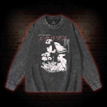 Weird Girl Washed Long-Sleeve T-shirt