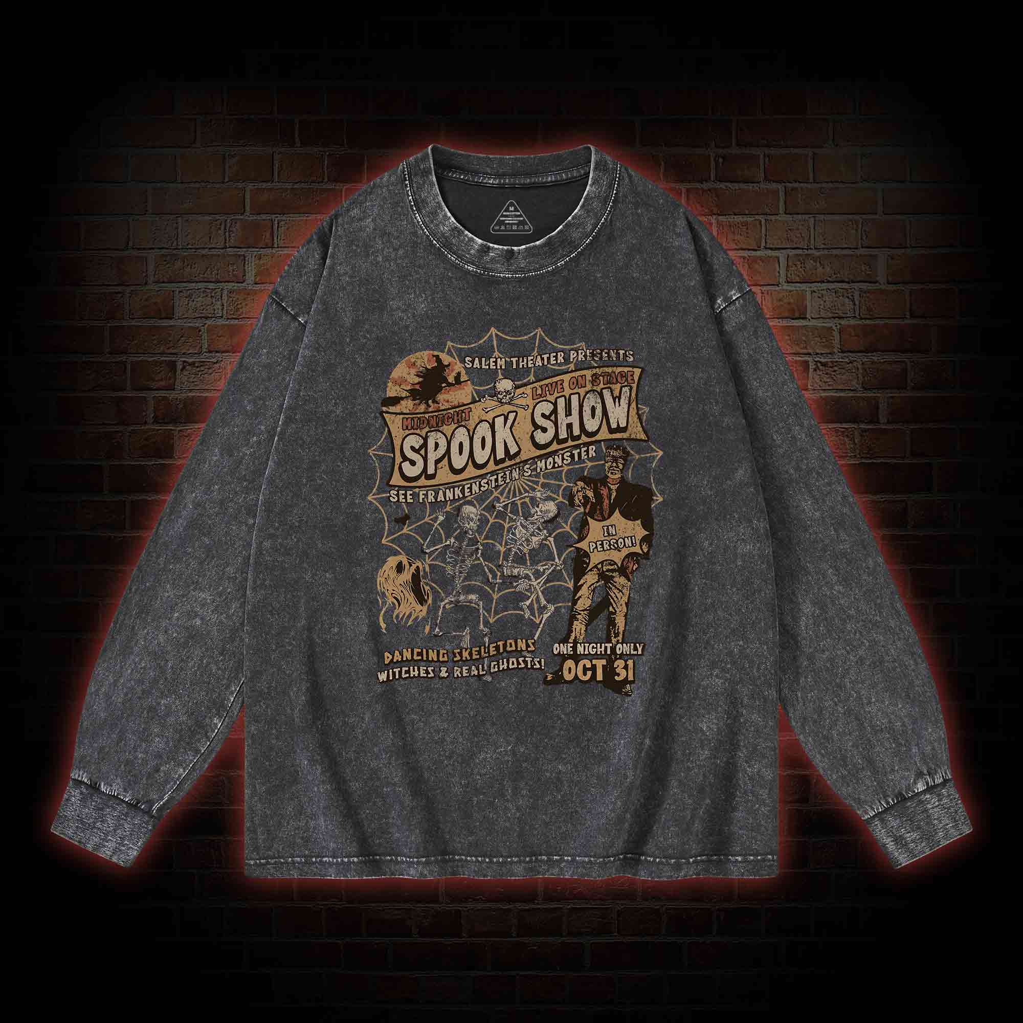 Monster Shows Washed Long-Sleeve T-shirt