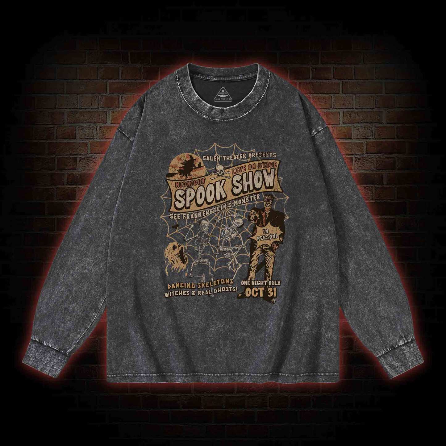 Monster Shows Washed Long-Sleeve T-shirt