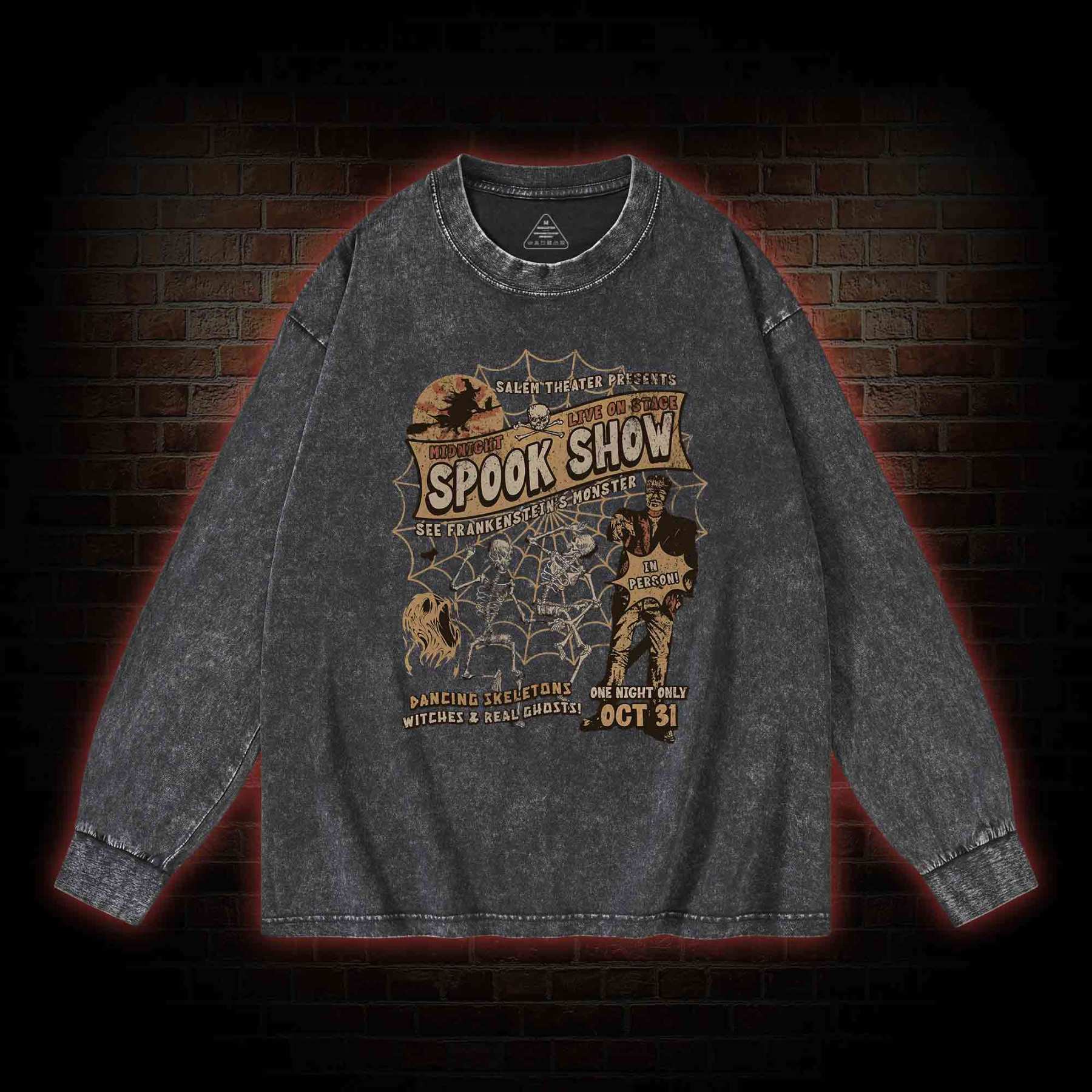 Monster Shows Washed Long-Sleeve T-shirt