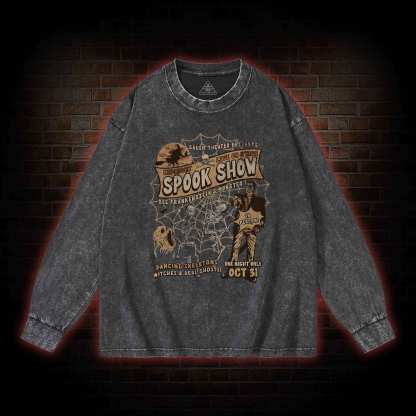 Monster Shows Washed Long-Sleeve T-shirt