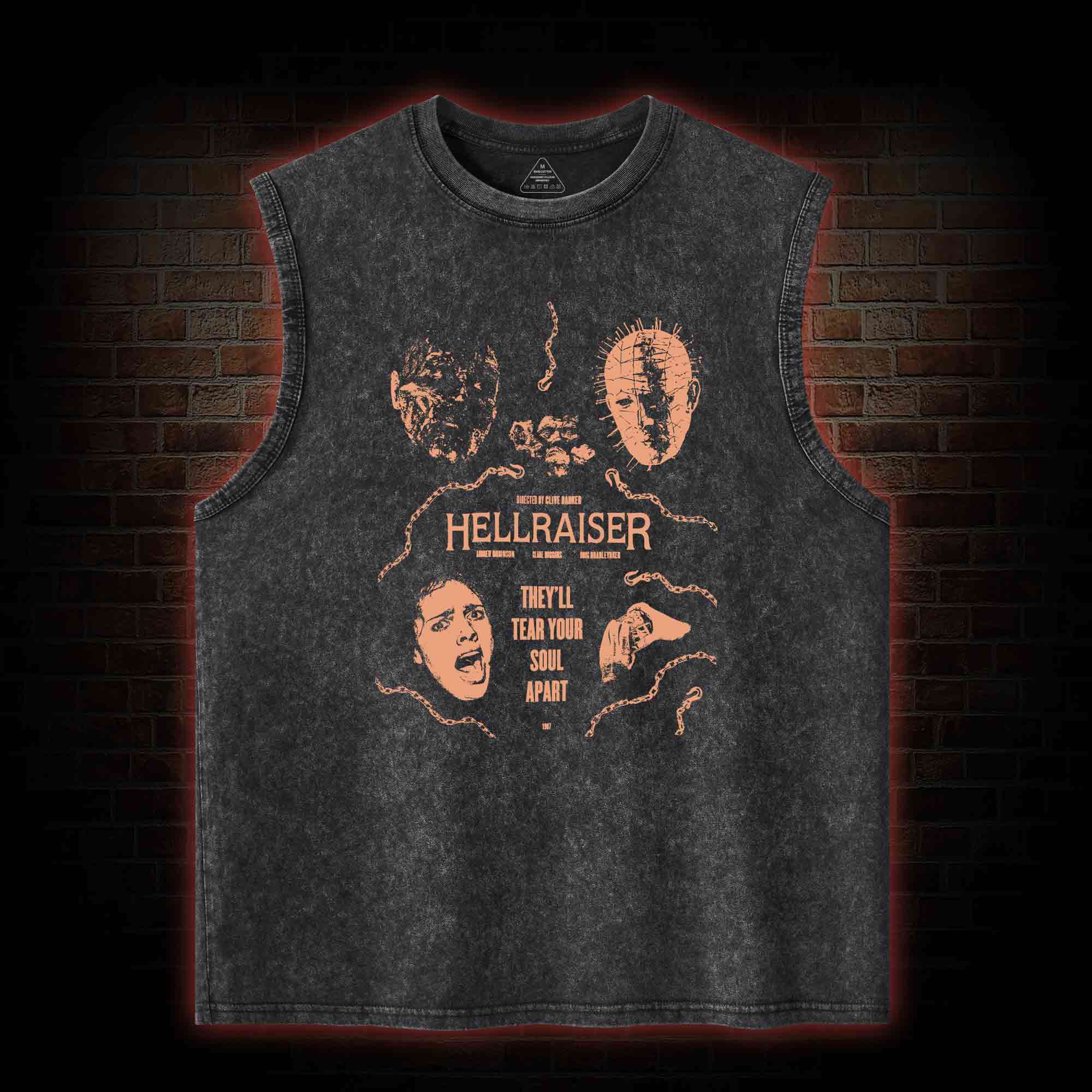 They'll Tear Your Soul Apart Washed Tank Top