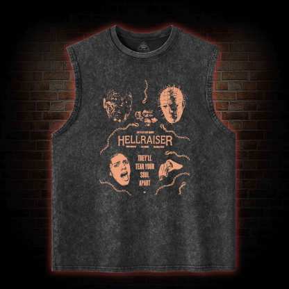 They'll Tear Your Soul Apart Washed Tank Top