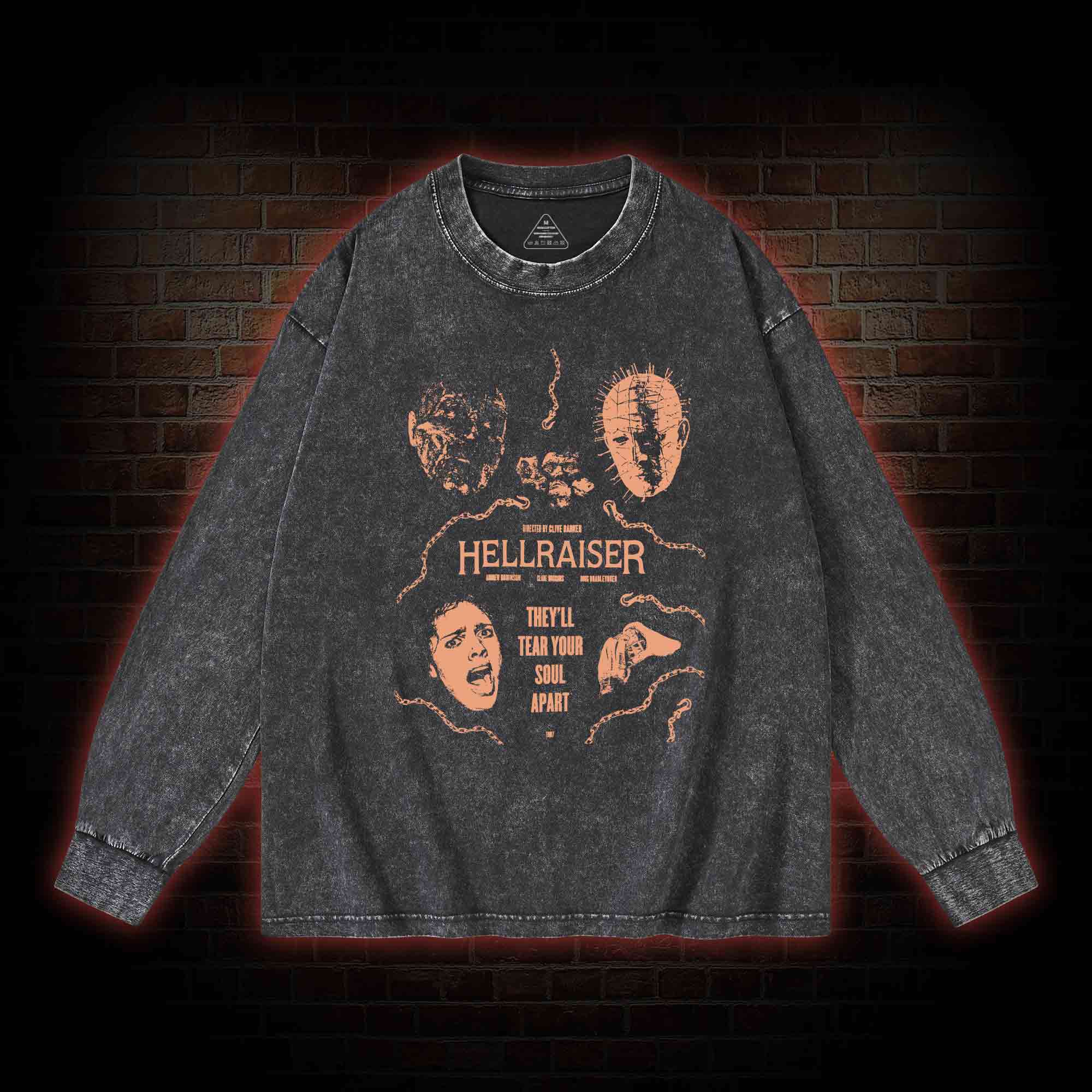 They'll Tear Your Soul Apart Washed Long-Sleeve T-shirt