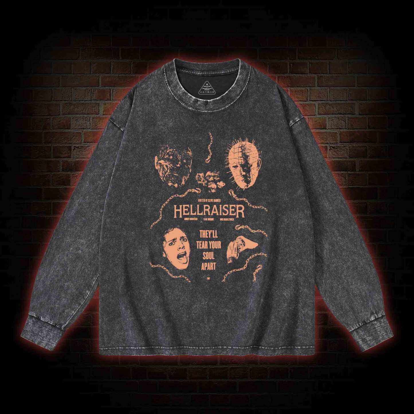 They'll Tear Your Soul Apart Washed Long-Sleeve T-shirt