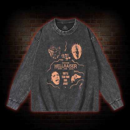 They'll Tear Your Soul Apart Washed Long-Sleeve T-shirt