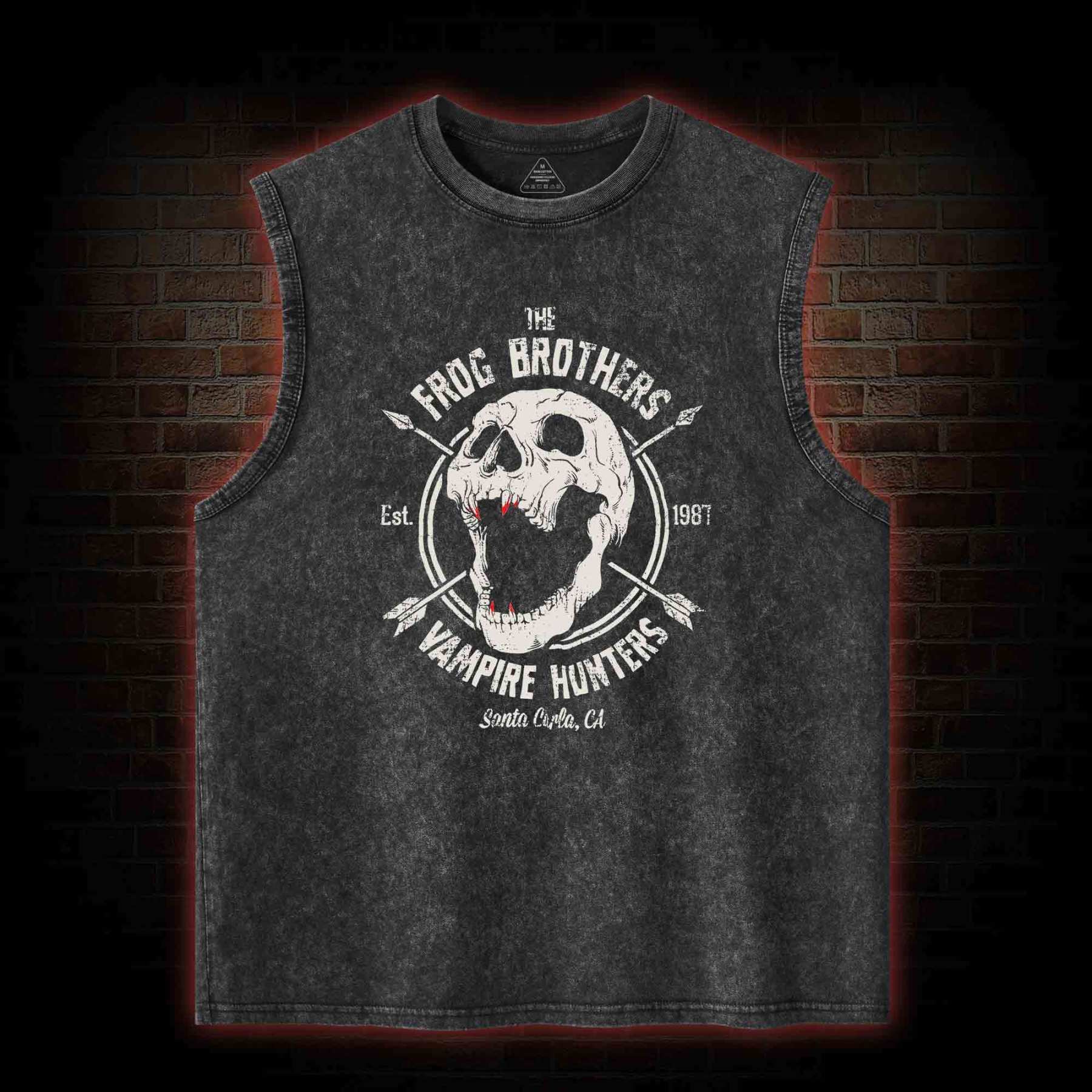 Vampire Hunters Washed Tank Top