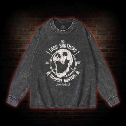 Vampire Hunters Washed Long-Sleeve T-shirt