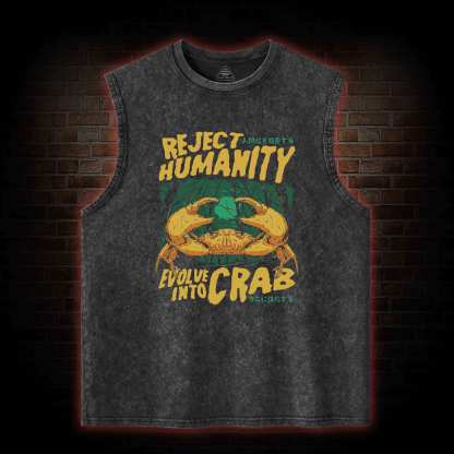 Reject Humanity Crab Washed Tank Top