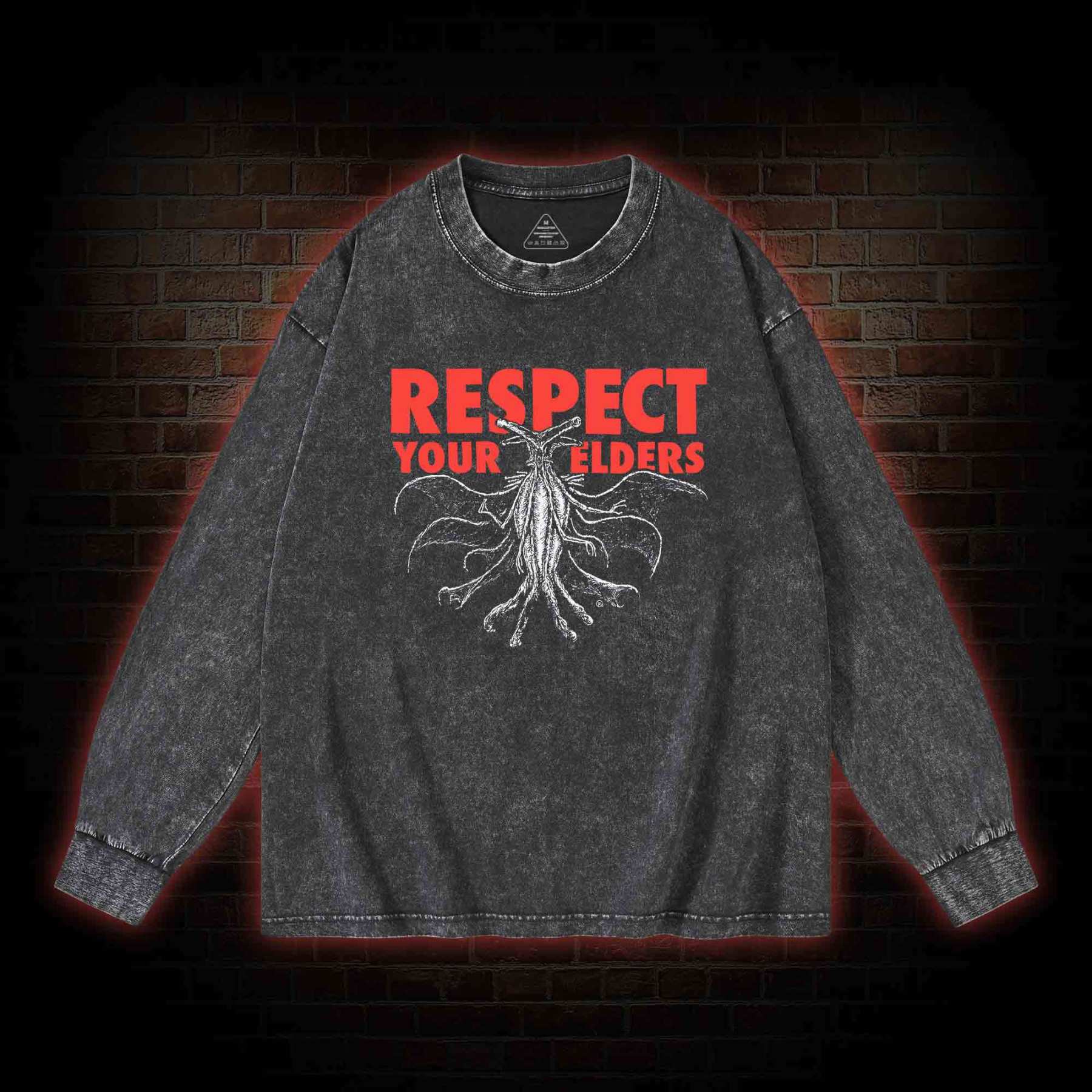 Respect Your Elders Washed Long-Sleeve T-shirt