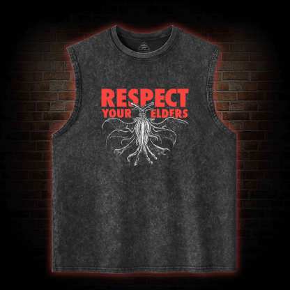 Respect Your Elders Washed Tank Top
