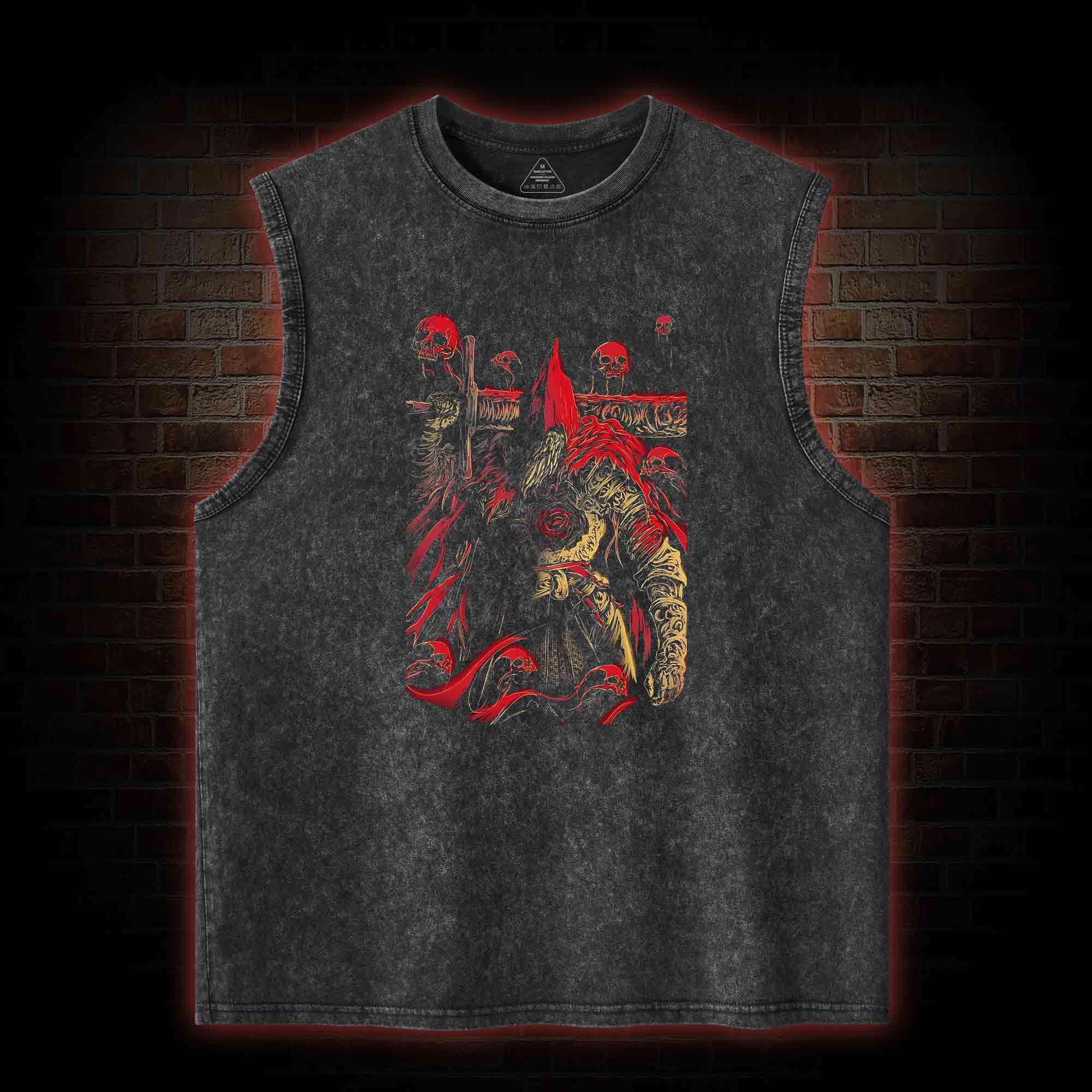 Dark Warrior Washed Tank Top