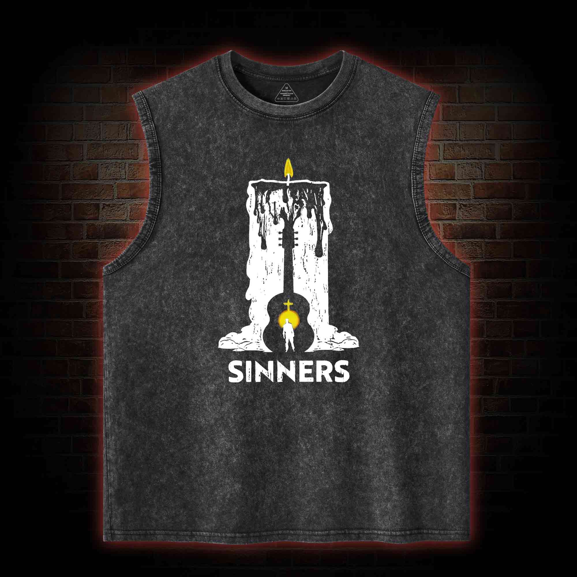 We Rule the Night Washed Tank Top