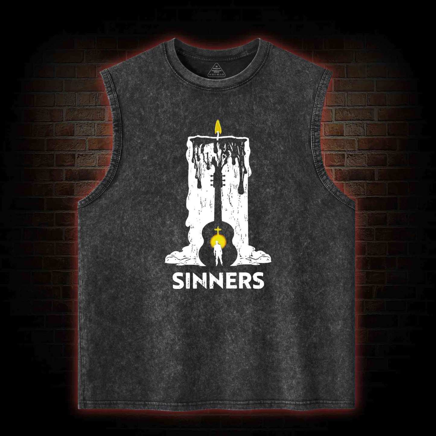 We Rule the Night Washed Tank Top