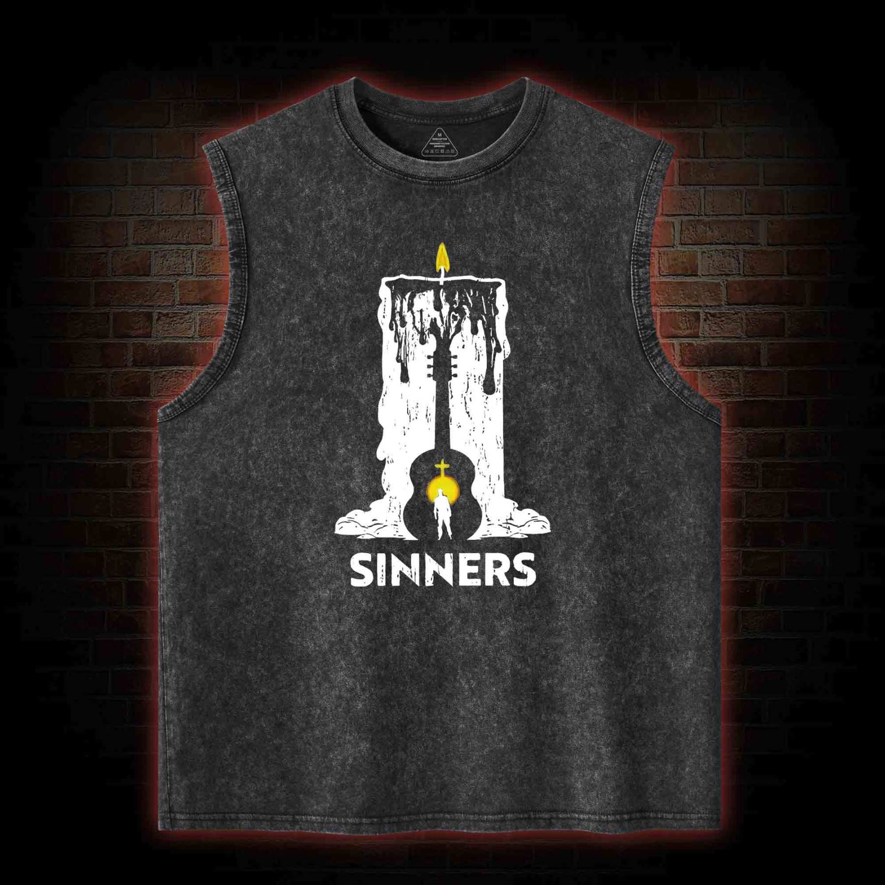 We Rule the Night Washed Tank Top